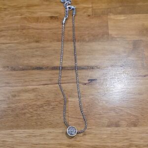 Brighton Silver Necklace with Crystal Accent